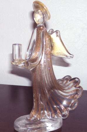 Murano Figurines Angel Candle Holder - No Box