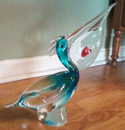 Murano Figurines Pelican - No Box