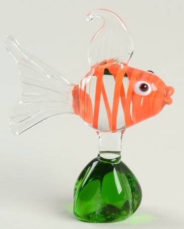 Murano Figurines Red Fish - No Box