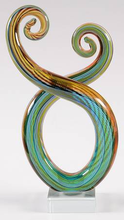 Murano Figurines Abstract Swirl Figurine - No Box