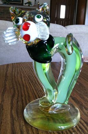 Murano Figurines Cat - No Box