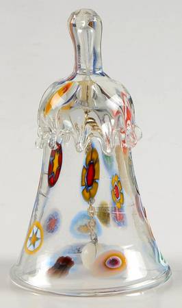 Murano Figurines Millefiori Bell  - No Box
