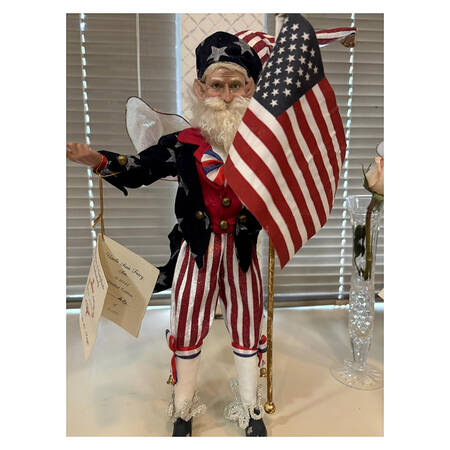 Christmas Fairies Uncle Sam Fairy-Small - Boxed