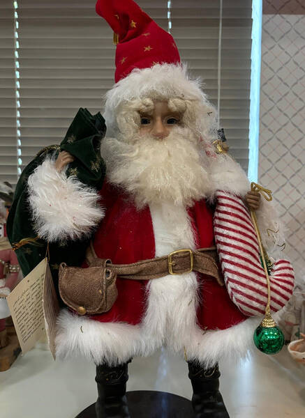 Christmas Fairies Santa With Toys - Boxed
