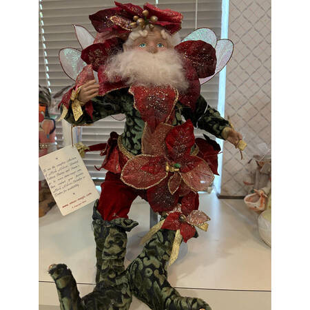 Christmas Fairies Poinsettia Fairy-Large - Boxed
