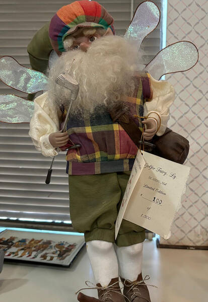 Christmas Fairies Golfer Fairy-Large - Boxed