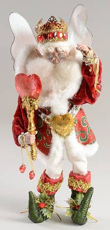 Christmas Fairies Medium King Of Hearts Fairy - Boxed