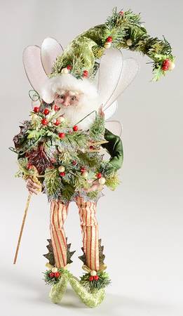 Christmas Fairies Medium Mistletoe & Holly Fairy - Boxed