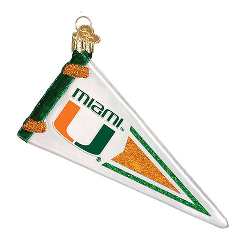 Collegiate Collection University Of Miami Pennant - Boxed