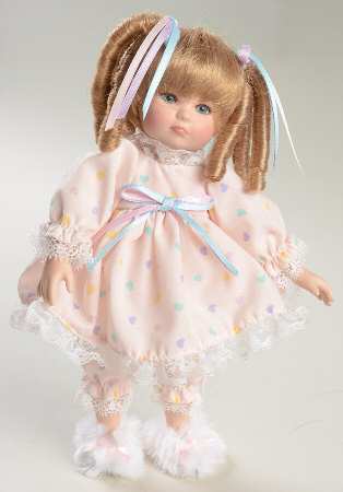 Marie Osmond Tiny Tots Pink Outfit W/ Hearts - Boxed