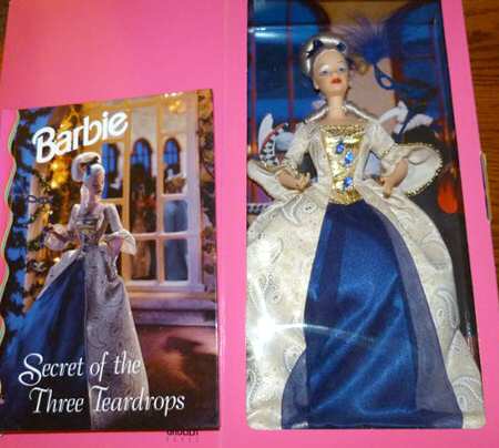 Grolier Barbie Doll Secert Of The Three Teardrops - With Box