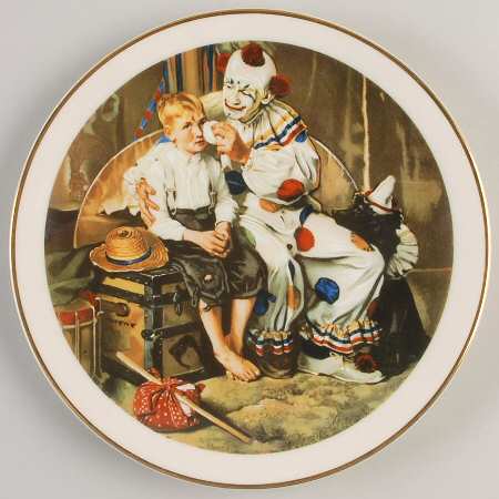 Norman Rockwell Plates by Monarch (Japan)