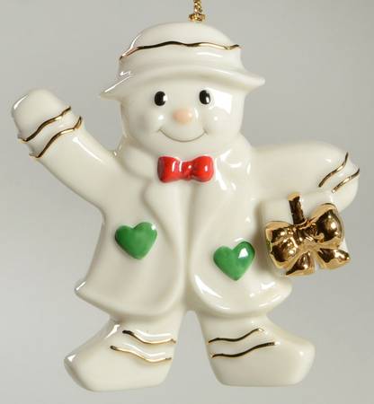 Holiday Magic Snowman With Gift - Boxed