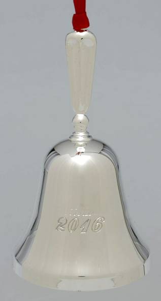 Annual Silverplate Ornaments 2016-Bell - Boxed
