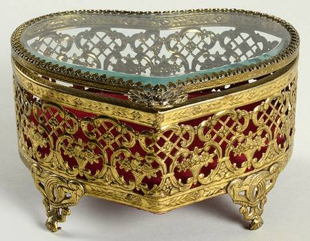 Matson Jewelry Boxes Heart Jewelry Trinket Box - No Box