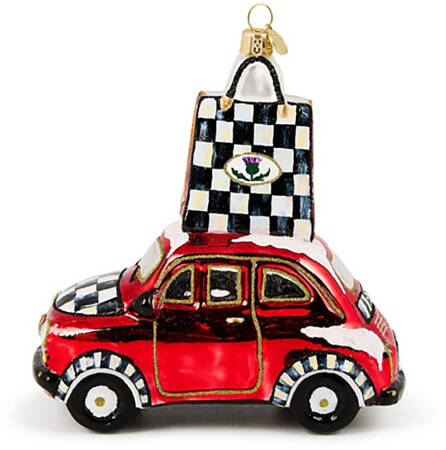 Courtly Christmas Ornaments Christmas Shopping Car - Boxed