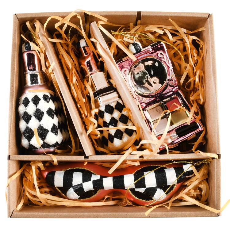 Courtly Christmas Ornaments Courtly Cosmetic Set Of 4 - No Box 60