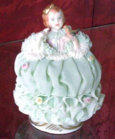 Irish Dresden Emerald Collection Little Bluebird - Boxed