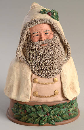 All God's Children Santas Father Christmas-Bust-White - Boxed