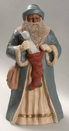 All God's Children Santas Father Christmas-Black - Boxed