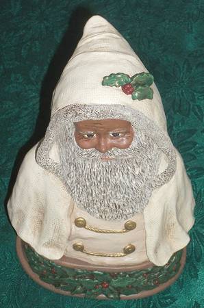All God's Children Santas Father Christmas-Bust-Black - Boxed