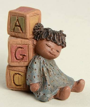 All God's Children Family Reunion Agc-Letter Blocks With Doll - Boxed