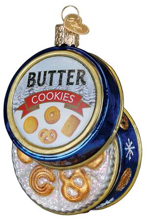 Food and Drink Butter Cookies Tin - Nb736, No Box