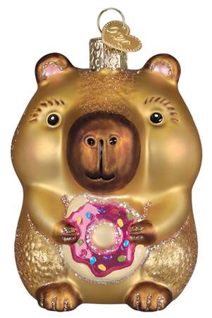 Animals Capybara Eating Donut - Nb730, No Box