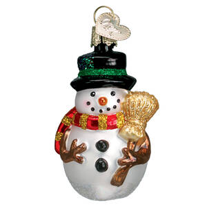 Snowmen Miniature Mr Snowy Red Scarf - No Box