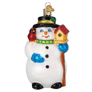 Snowmen Snowman With Cardinal - No Box