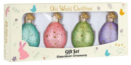 Easter Mini Easter Eggs - Set Of 4 - With Box Bx386