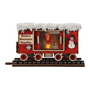 Ginger Cottages Snowman Box Car - Boxed