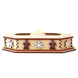 Ginger Cottages Snowflake Tealight Display-Large - Boxed