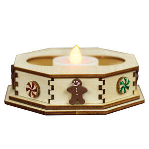 Ginger Cottages Mint Tealight Display-Small - With Box