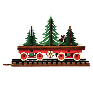 Ginger Cottages Santa's North Pole Express Flat Car - Boxed