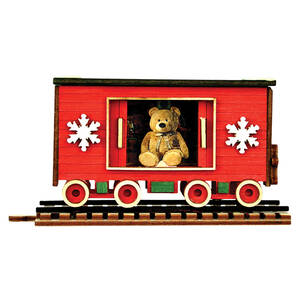 Ginger Cottages Santa's North Pole Express Box Car - Boxed