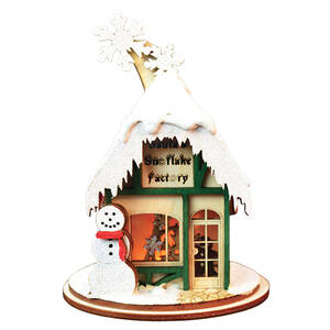 Ginger Cottages Santa's Snowflake Factory - Boxed
