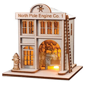 Ginger Cottages North Pole Engine Co-#1 Firehouse - Boxed
