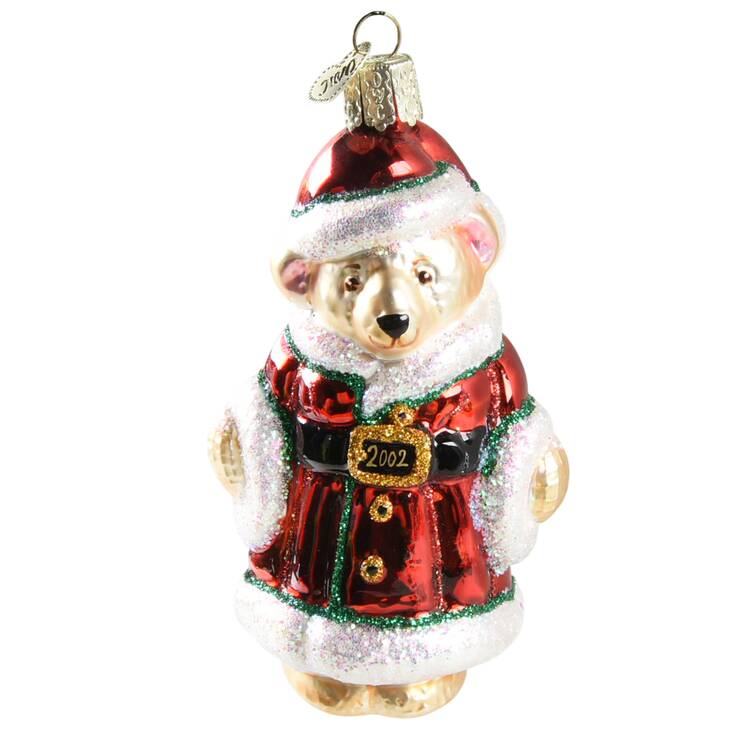 Dated Ornaments 2002 Father Christmas Teddy - No Box