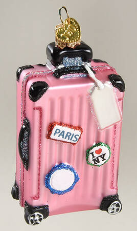 Vacation & Travel Pink Rolling Suitcase - Nb692, No Box