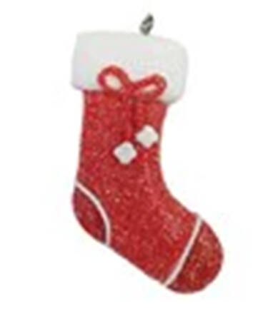 Rudolph Advent Calender Stocking-Red & White - No Box