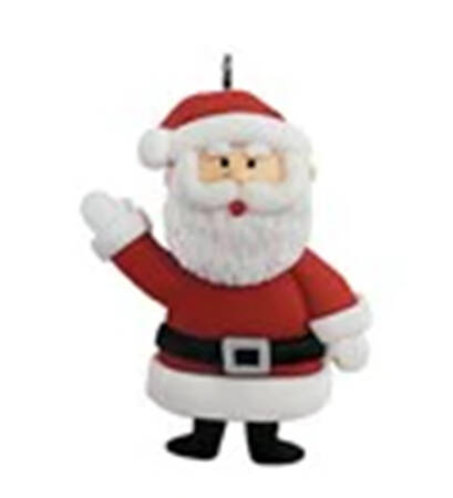 Rudolph Advent Calender Santa Waving - No Box