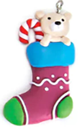 Advent Calendar Stocking-Purple, Green & Blue - No Box