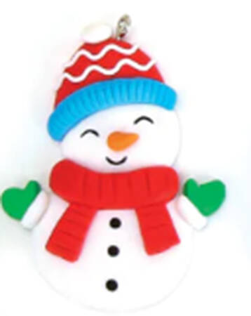 Advent Calendar Snowman W/Red Scarf - No Box