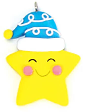 Advent Calendar Star With Blue Hat - No Box