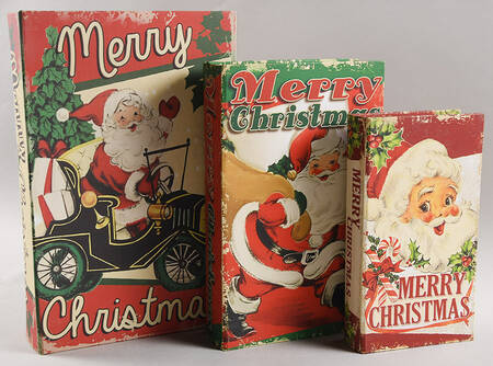 Nostalgic Giftware Christmas Nesting Books-Musical-Set Of 3 - No Box