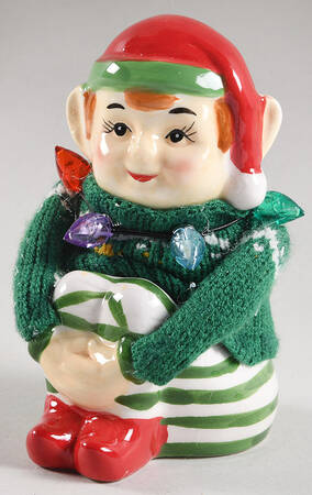 Nostalgic Giftware 5 In. Elf Figurine-Lighted - No Box