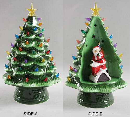 Nostalgic Giftware Chimney Santa Tree-Lighted - No Box