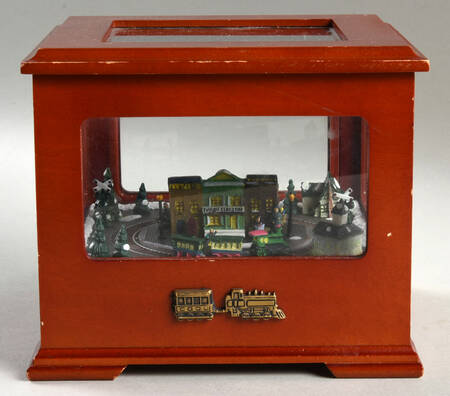 Heirloom Music Boxes Train Station - No Box