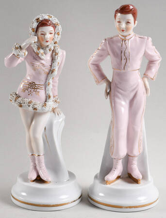 Maruyama Figurines Skater-Pair - No Box